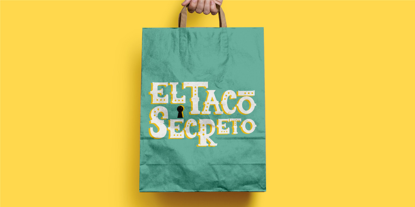 El Taco Secreto Bag mockup